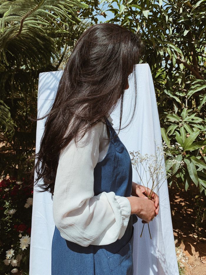 Longline Minimal Denim Dress