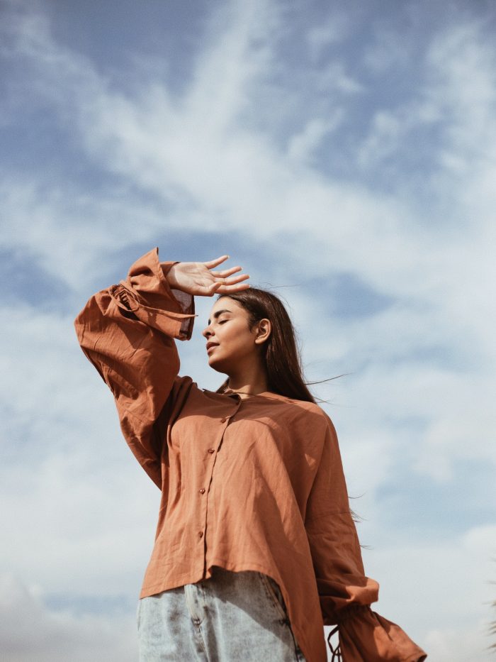 Victorian Blouse in Caramel