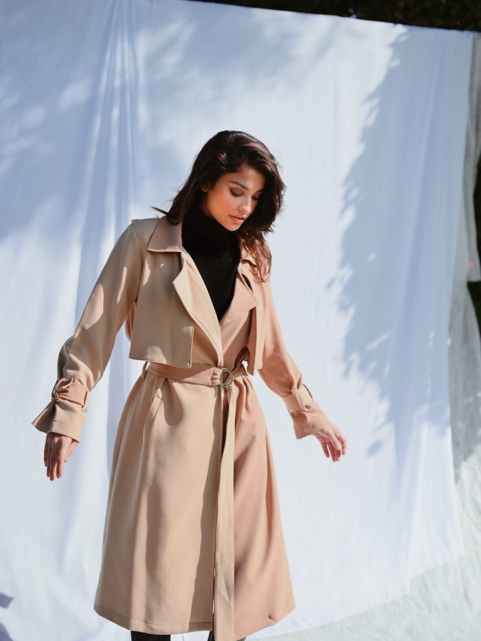 Two Tone Trench Coat