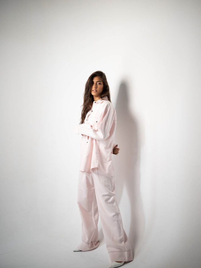 Stitched Pink Trousers