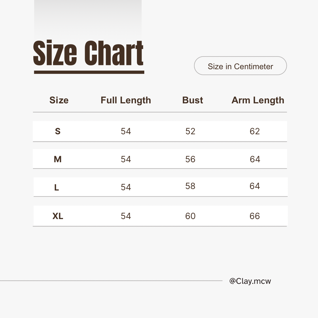 White and Brown Minimalist Size Chart Instagram Post - 2