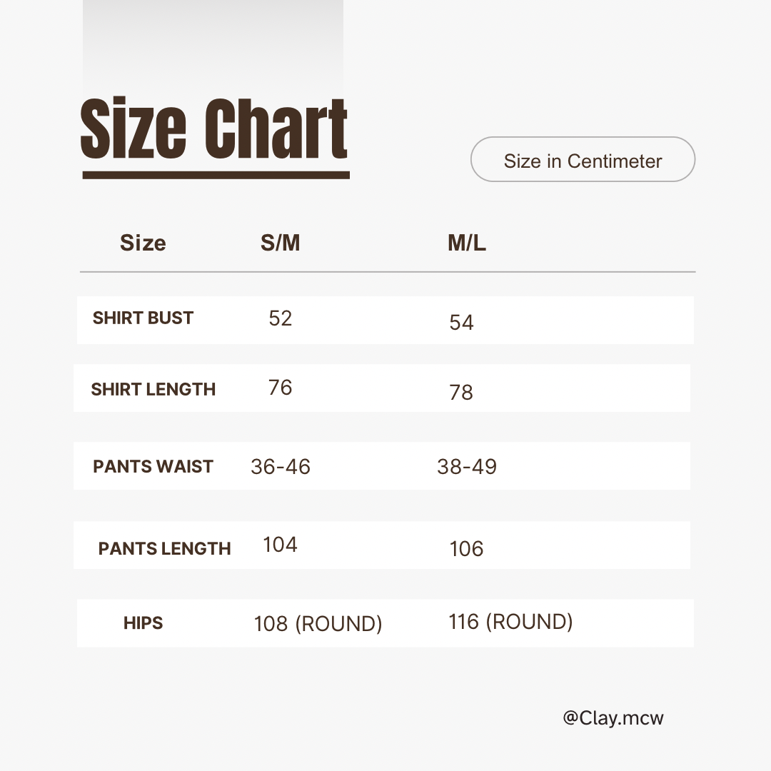 White and Brown Minimalist Size Chart Instagram Post - 1